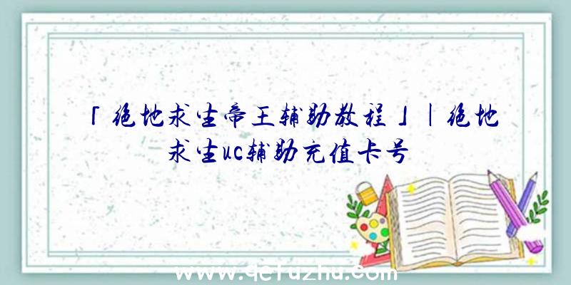 「绝地求生帝王辅助教程」|绝地求生uc辅助充值卡号